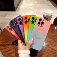 1 Gradient Magnetic Phone Case For iPhone 11 PROMAX 12 13 PRO MAX 14 PLUS PRO 15 PRO MAX 16 PRO MAX