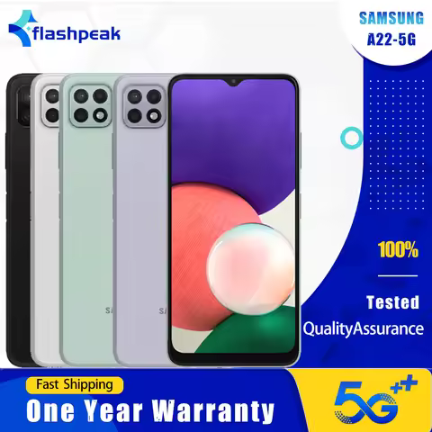 Original Samsung Galaxy A22 A226B/DSN 5G Mobile Phone Dual SIM 6.6" 4GB RAM 64GB/128GB ROM 48MP+5MP+