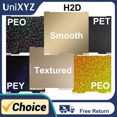 H2D Build Plate PEI Smooth PEO PET PEY Double Sided Spring Buildplate Steel Sheet For Bambu Lab H2D 