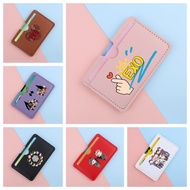 Korean EXO Card Bag Mini Pu Leather Card Purse Coin Holder Wallet