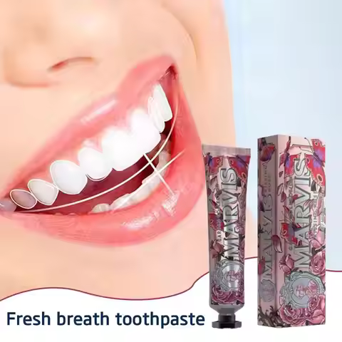 75ML Italy Marvis Whitening Mint Freshen Breath And Remove Smoke Stains Toothpaste Teeth Whitening M