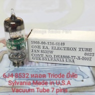 6j4 8532 Triode Tube Sylvania Brand Made in U.S.A For Low Signal Amplifiers.
