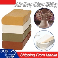 DENLI 500g Air-Drying Hardened Pottery Clay Safe Non-Toxic Children's DIY Handmade Pottery Clay