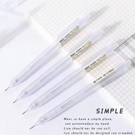 Muji Style Mechanical Pencil Transparent Frosted Mechanical Pencil Hexagonal Mechanical Pencil 0.5/0.7mm Student Exam Automatic Pen WJ210