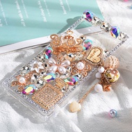 YIQIAN for Google Pixel 7 Pro /Google Pixel 7 / Google Pixel 6 / Google Pixel 6 Pro Bling Case 3D Ha