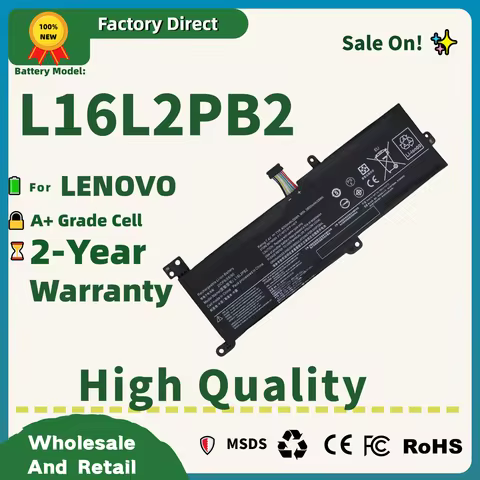 Factory Direct! L16L2PB2 Battery For Lenovo IdeaPad 520-15IKB L16S2PB1 L16L2PB3 L16C2PB1 L17L2PF1 L1