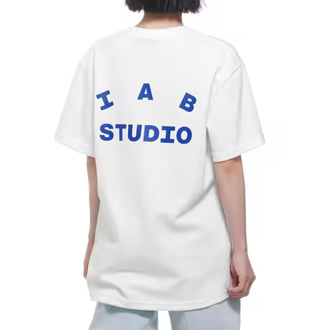 2026 IAB Spring/Summer STUDIO Cotton Short-Sleeve T-Shirt Trend Brand - Men's and Women's Matching R