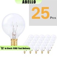 15/25pcs Tungsten Replacement Filament Clear Light Bulb Lamp E12 220V-240V 7W Warm White 2700K