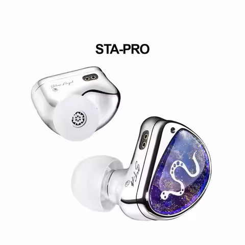 TFZ EarAcoustic Audio Silver Angel STA-Pro 10MM +6MM Polymer Diaphragm HiFi Music Monitor DJ Studio 