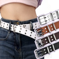 Double Row Hole Waistband - Hollow Out Waist Strap - Star Eye Rivet Belt - For Women Men - Jeans Dec