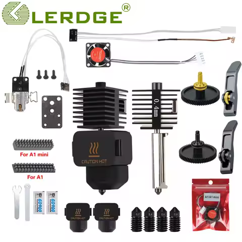 Upgrade Bambu Lab Hotend Set A1/A1 Mini heating Assembly 0.2/0.4/0.6/0.8mm Hardened steel Nozzles Ba