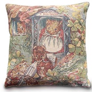 歐洲皇家緹花抱枕 針織限量2個 愛乾淨的點點鼠夫人彼得兔 正版