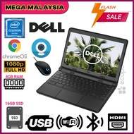 DELL 11 3120 P22T Intel Celeron N2840 2.16GHz 4GB RAM + 16GB SSD  11.6 Size Display || Chromebook La
