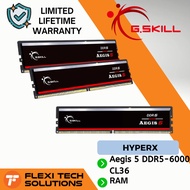 Flexi Tech G.SKILL Aegis 5 DDR5-6000 CL36-36-36-96 1.35V 16GB/32GB/64GB - Intel XMP / AMD EXPO