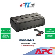 APC BV650I-MS Easy UPS Backup Battery BV 650VA, Universal Outlet, 230V with AVR Automatic Voltage St