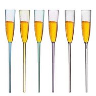 Floating Wine Glasses 6pcs Acrylic Wine Glasses Floating Champagne Flutes Summer Beach Beverage Drin