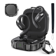 Secure Lock Case for SHOKZ New OpenFit 2 Open-Ear Headphones, Shock Protective Cover Compatible with