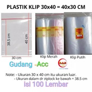 30x40 Clip Zipper Ziplock Large Clothes Plastic Bag 30 x 40 cm - Clip 30x40
