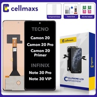 For TECNO Camon 20 Pro 4G 5G Primer  INFINIX Note 30 Pro 4G Pro VIP CK6n CK9n X678B LCD AMOLED Touch