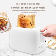 DFANCCIE Toaster Pemanggang Roti Listrik Bread Toaster Alat Pemanggang Roti