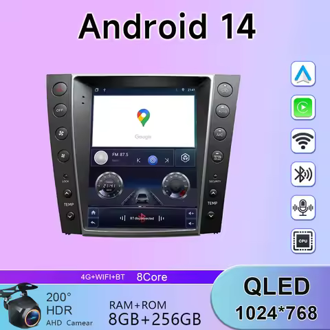 For Lexus GS300 S190 GS350 GS400 GS430 GS450h GS460 GS 300 III 3 350 Car Radaio Android 14 Auto Mult