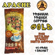APACHE WHITE COFFEE - GOLD IPOH PETALING STREET WHITE COFFEE PREMIX COFFEE - SINGLE SACHET X 40 GRAM