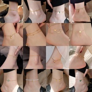 24K Anklet Anklet Anklet Bracelet Anklet Anklet Titanium Original Anklet Anklet Gold Anklet 916