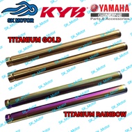 KYB KAYABA Yamaha SRL NVX 115 RXZ Y125Z Y15ZR LC135 Front Fork Inner Tube Batang Chrome Absorber Titanium Gold Rainbow