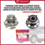 HONDA CRV SWA 2.0 (2007-2012)REAR HUB BEARING (BEARING BELAKANG) MADE BY KSW HIGH QUALITY 3 MONTH WA