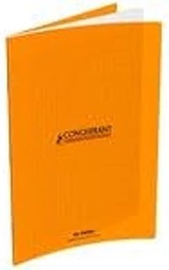 Produit Neutre 400003784 Exercise Book 21 x 29.7 cm Squared 96 Pages Orange Pack of 10