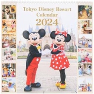 【DIRECT FROM JAPAN】TokyoDisneyResort Disney Calendar 2024 (Reiwa 6) Mickey &amp; Friends Live Action Tokyo Disney Resort Limited Starts on Monday Wall Hanging