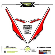 STRIPING SUZUKI CRYSTAL TUNE MOTIF X48 STICKER CRYSTAL TUNE CUSTOM STICKER ORIGINAL CRYSTAL MOTORCYC