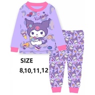 Girl cotton big size pajama  pj pyjama 8yrs old to 14yrs old