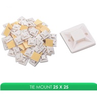 Contents 10 Pcs Tie Mount 25 mm Twist cable 25mm x 25mm