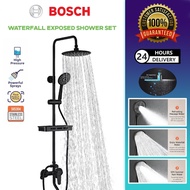 BOSCH Shower Set Rainfall Shower System 3 Function Black Round shower head Bathroom Shower Set