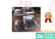 Nampan Stainless - Nampan Stainless Tebal - Nampan Stainless Tebal Jumbo - Nampan Stainless Segi Emp