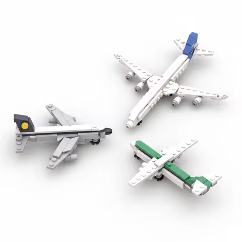Premium Quality Mini Aircraft Building Blocks Set - Durable, Imaginative & Secure Play - Collectible