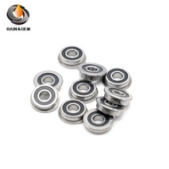F695 2RS Bearing 5*13*4 mm 10Pcs ABEC-7 Flanged Miniature F695 RS Ball Bearings F695RS For VORON Mob