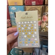 (XB 4 ) 5D Cartoon Embossed Nail Sticker / Spongebob Nail Sticker / Disney Nail Sticker / Corgi Nail