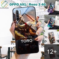 Oppo A91/ Reno 3 4G case with 3D printed image of mobile general