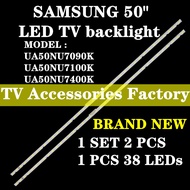 NEW 2 PCS UA50NU7090 UA50NU7100 UA50NU7400K SAMSUNG 50 INCH LED TV BACKLIGHT ( LAMP TV ) UA50NU7090K