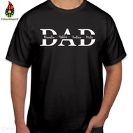 2025 Tshirt 1107 Personalised Fathers Day Tshirt Birthday Super Dad Daddy Papa