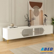 Abed Tv Cabinet European Floor White Tv Cabinet Console Living Room Coffee Table Storage Cabinet Ab142