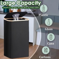 100L Kitchen Recycling Bin & Storage Bags, Kitchen Recycle Bin, Large Capacity Bottle Recycle Bin Wi