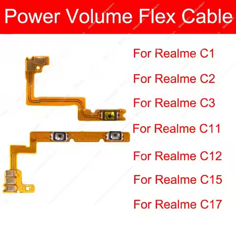 Power Volume Button Flex Cable For Oppo Realme C1 C2 C3 C11 C12 C15 C17 Side Volume Power Mini Keys