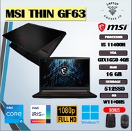 MSI THIN GF63 I5 11400H GTX1650 4GB/ 16GB 512GB IPS 144HZ
