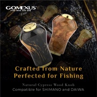 GOMEXUS FISHING REEL KNOB CYPRESS WOOD+TITANIUM ALLOY KNOB