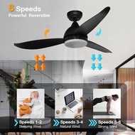 【In stock】[FREE INSTALLATION] Ceiling Fan Light 36 / 46 / 52 inch DC Motor Ceiling Fan with 3-Colour LED Lights and Remote Control Q1FF