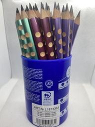 小口米iStore   德國 LYRA Groove 粗款三角洞洞鉛筆學習鉛筆一桶36隻 有三種顏色紫色 綠色 酒紅色