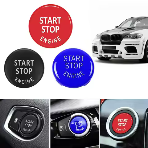 Engine Start Stop Switch Button Replace Cover for BMW E Chassis X1 X3 X5 X6 Series E90 E91 E92 E93 E